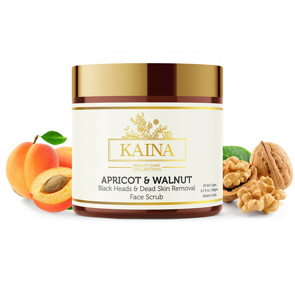 Kaina Apricot & Walnut Face Scrub | Grocsy