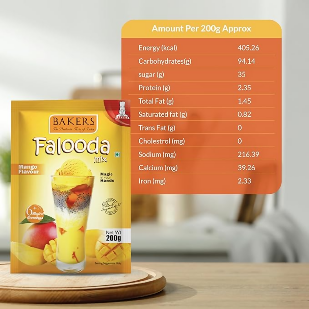 BAKERS Mango Flavored Falooda Mix | Grocsy