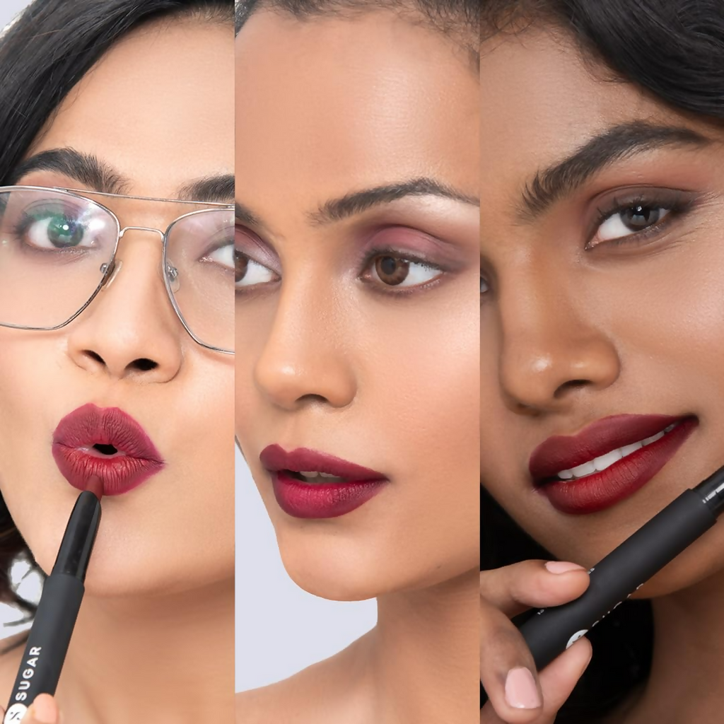 Sugar Cosmetics Matte Attack Lipstick, Transferproof & Smudgeproof - Plums N Roses | Grocsy