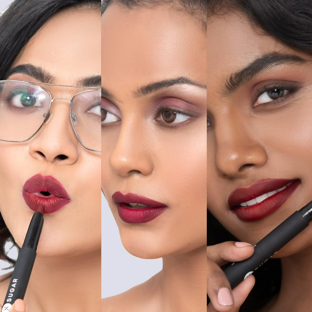 Sugar Cosmetics Matte Attack Lipstick, Transferproof & Smudgeproof - Plums N Roses | Grocsy