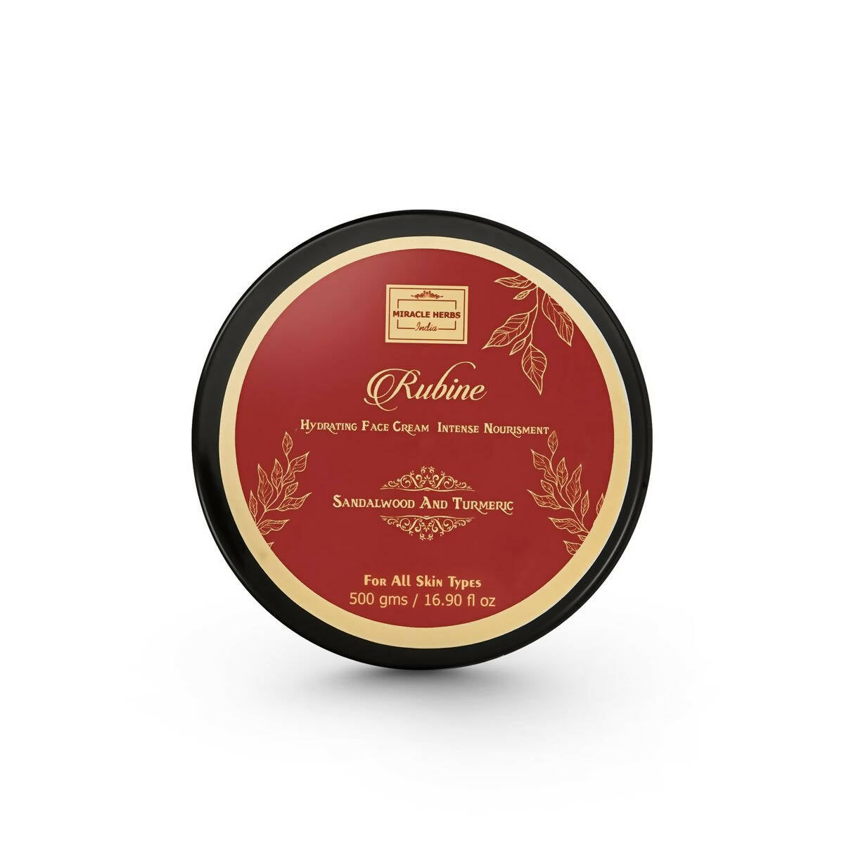 Miracle Herbs Rubine Hydrating Face Moisturizer Gel Enriched With Sandalwood And Turmeric -Pink | Grocsy