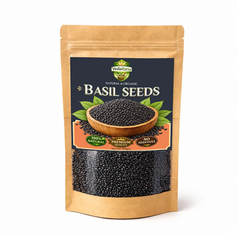 VedaRasa Basil Seeds (Sabja Seeds) | Grocsy