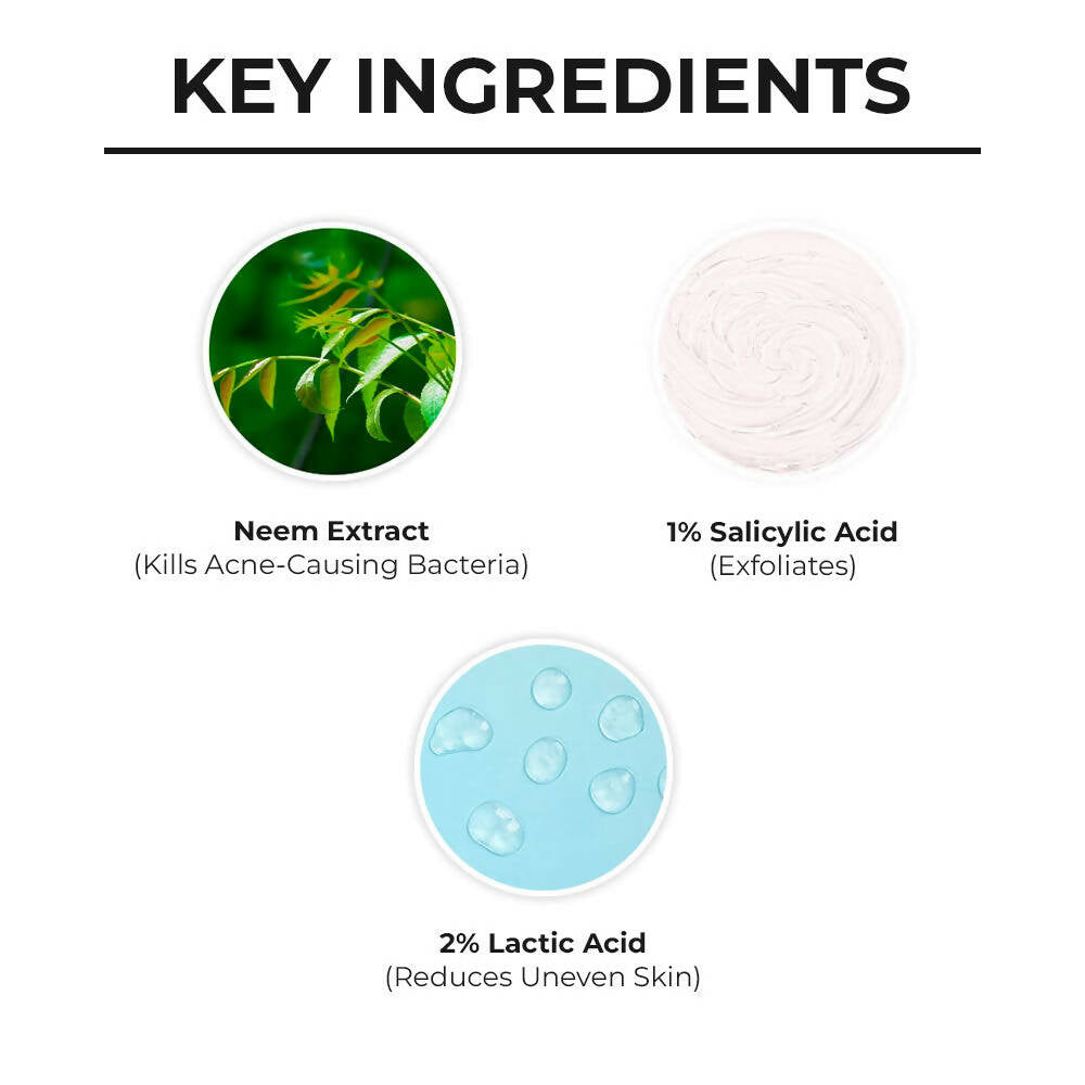 Dr. Sheth's Neem & Salicylic Acid Body Wash For Body Acne, Anti-bacterial AHA BHA Body Wash | Grocsy