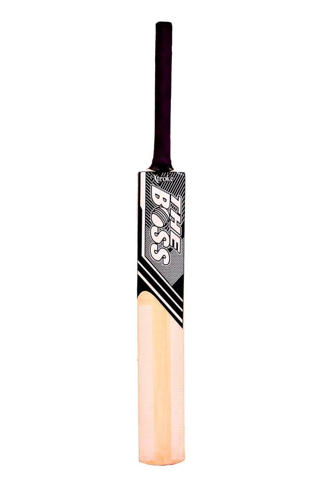 Xtroke The Boss Scoop Edition Popular Willow Premium Cricket Bat (Size 4) | Grocsy