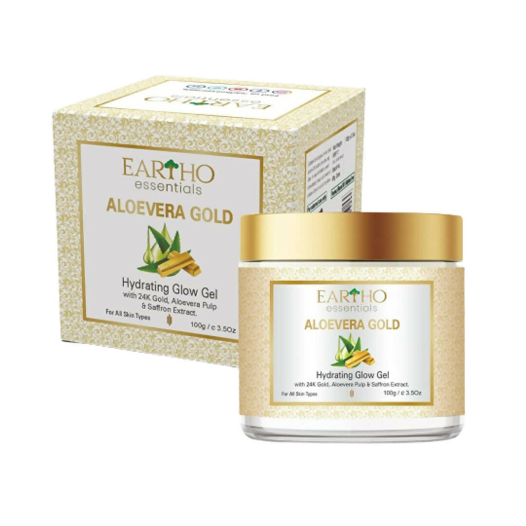 Eartho Essentials Aloevera Gold Hydrating Glow Gel | Grocsy