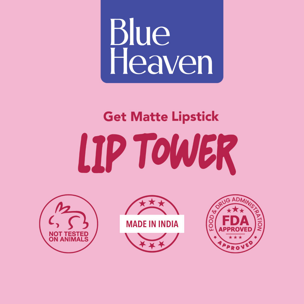 Blue Heaven Get Matte Lip Tower 4 - In - 1 Stackable Lipstick | Grocsy