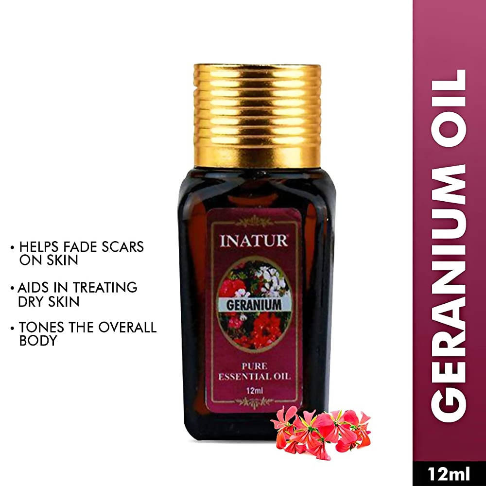 Inatur Geranium Pure Essential Oil | Grocsy