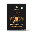 Auric Kadak Moringa Masala Tea - Black Tea from Assam & Darjeeling with Real Spices (Cardamom, Ginger, Black Pepper) | Grocsy