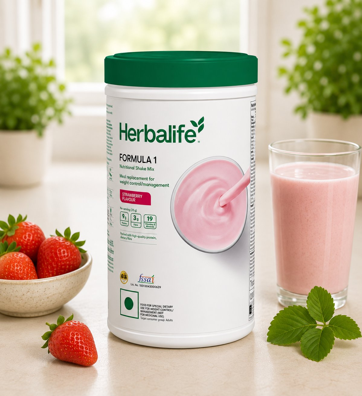 Herbalife Formula 1 Nutritional Shake Mix - Strawberry Flavor | Grocsy