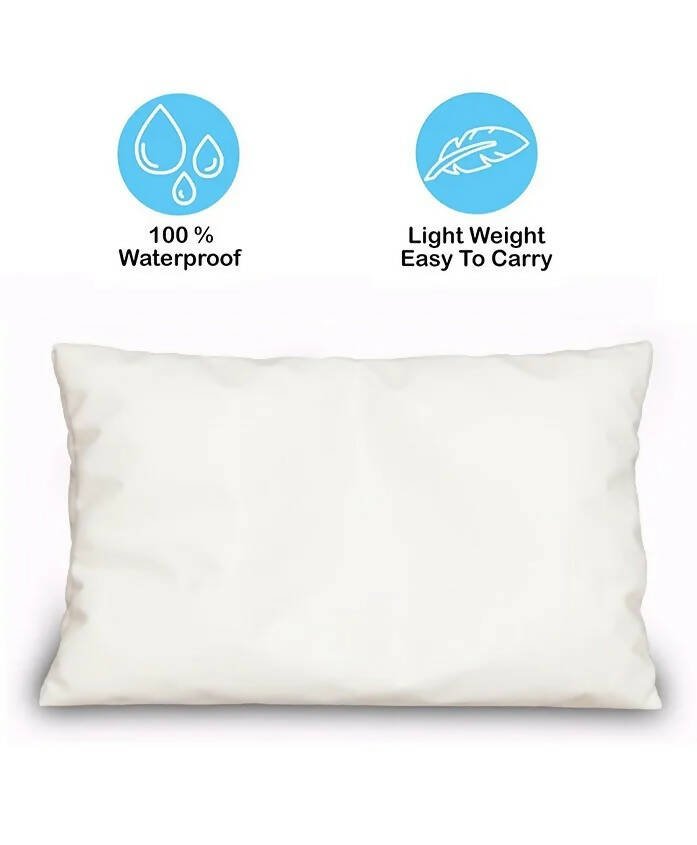AHC New Born Baby Waterproof Bathing Pillow With Bean Filling For Bathing Chair/Tub/Sheet - Cream | Grocsy