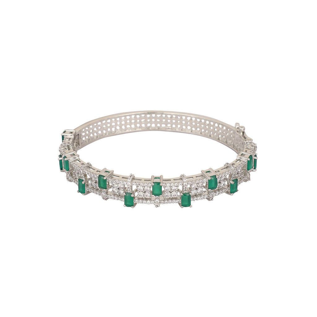 Nuyug Emerald Luxe Anti Tarnish Bangle | Grocsy