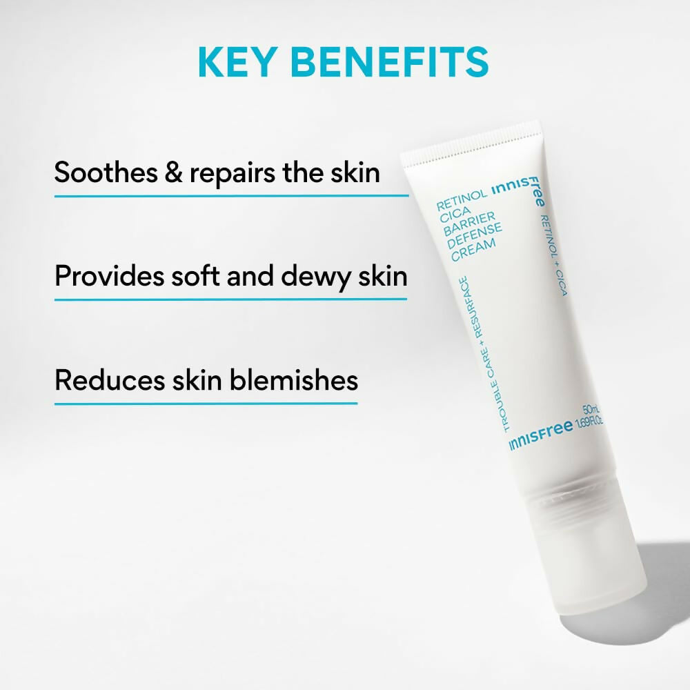 Innisfree Retinol Cica Barrier Defense Cream | Grocsy