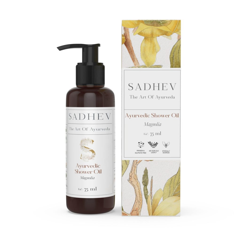 Sadhev Ayurvedic Magnolia Shower Oil | Grocsy