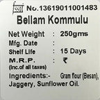 Vellanki Foods Andhra Sweets Combo (250 gm Each) - Venna Vundalu, Gavvalu, Bellam Kommulu | Grocsy