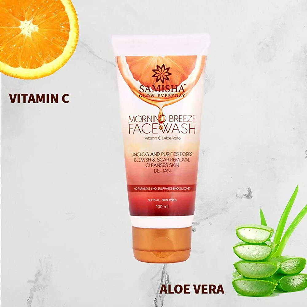 Samisha Organic Morning Breeze Face Wash | Grocsy