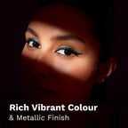 Pilgrim Metallic Eyeliner Green Envy, Long Lasting & Smudge Proof Enriched With Argan Oil | Grocsy