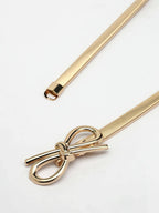 NVR Women Circular Gold-Polished Stretchable Metal Belt | Grocsy
