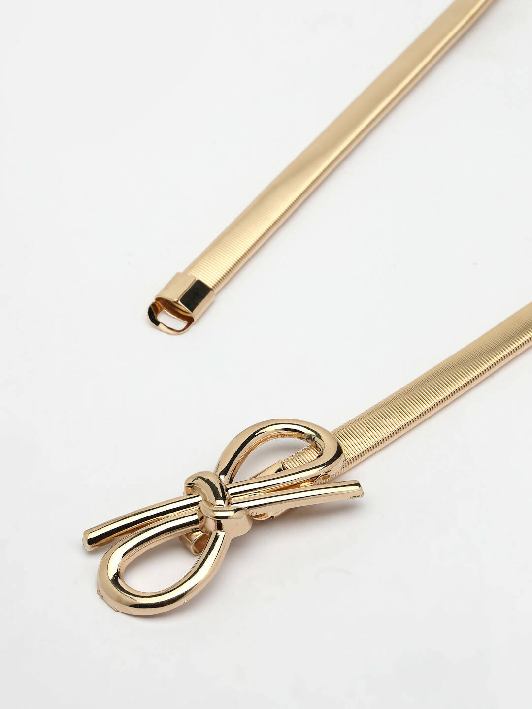 NVR Women Circular Gold-Polished Stretchable Metal Belt | Grocsy