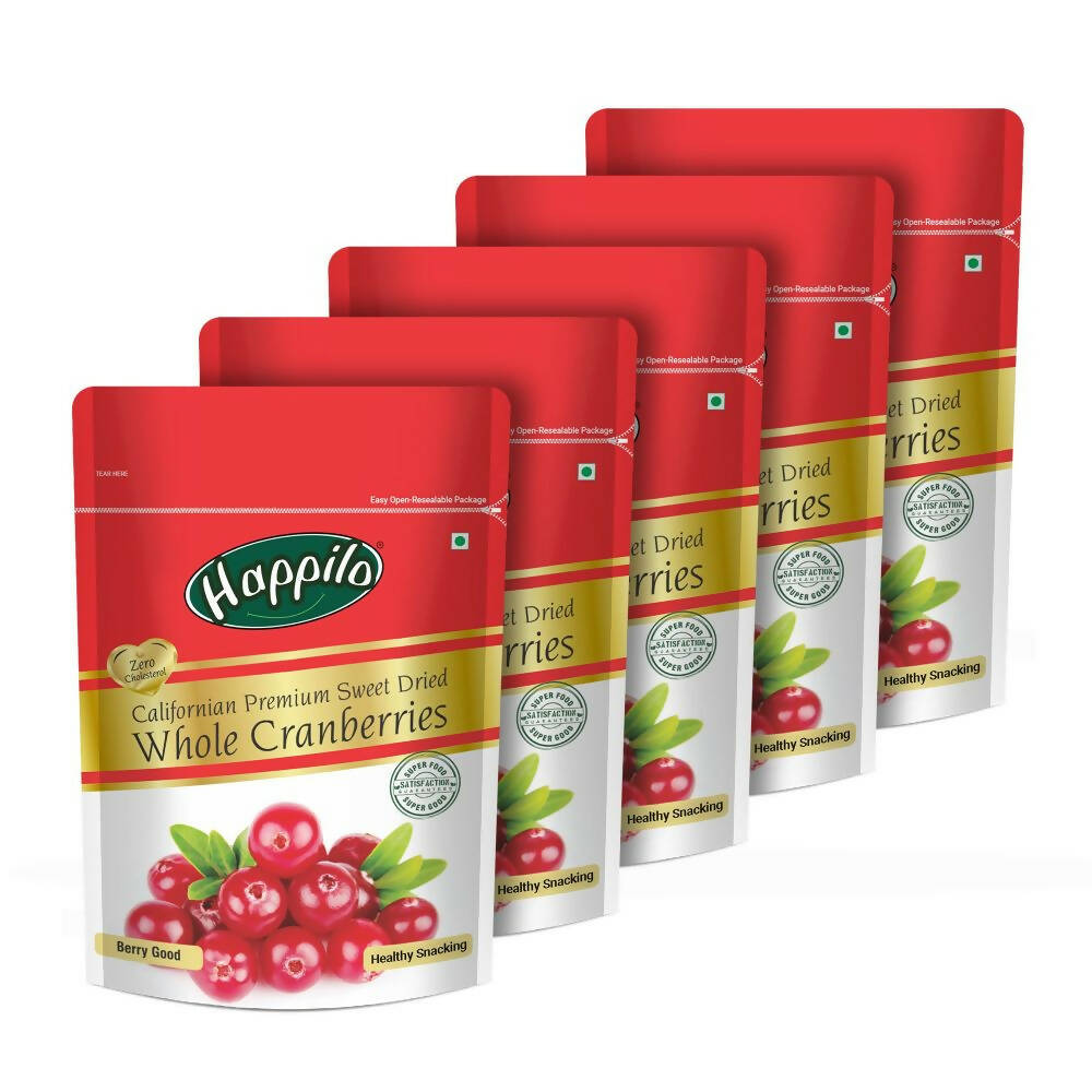 Happilo Premium Californian Dried Whole Cranberries | Grocsy
