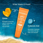 Aqualogica Coral Slush Plump+ Luscious Tinted Lip Balm with Mango and Hyaluronic Acid, SPF 20+ | Grocsy