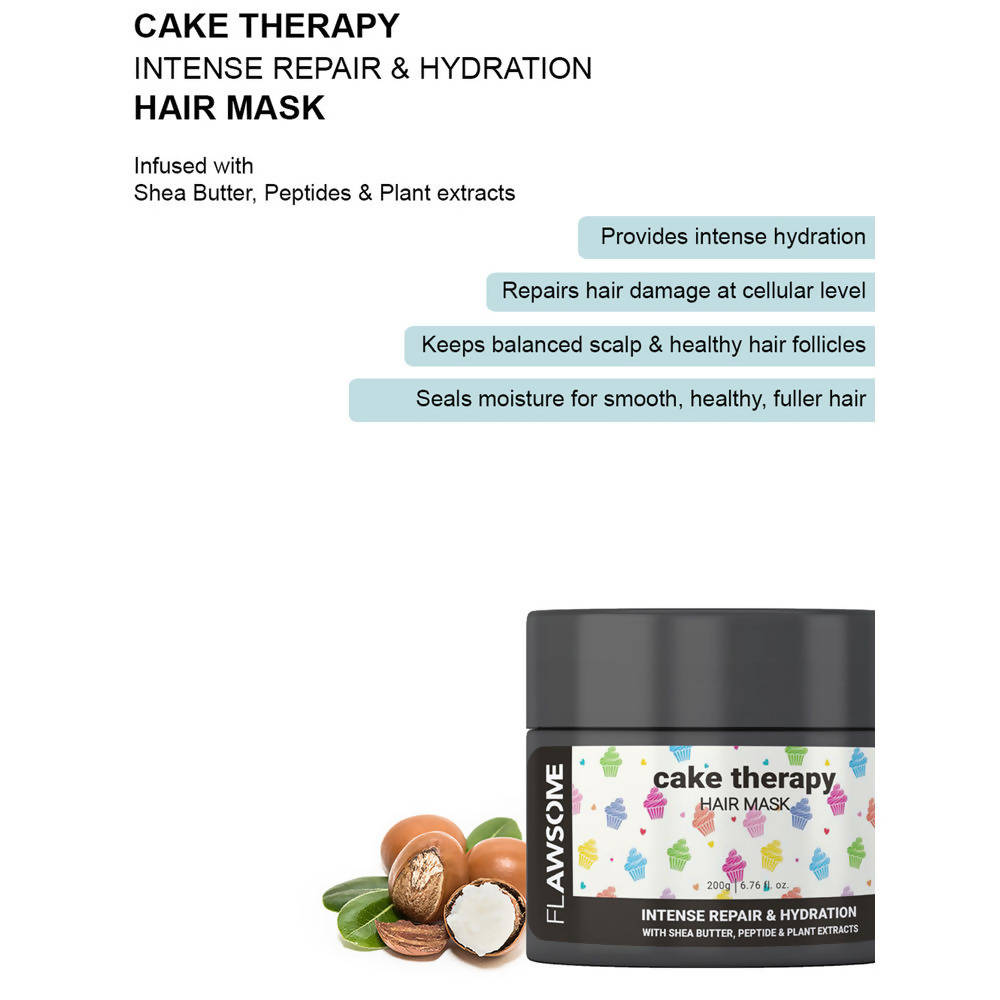 Flawsome Cake Therapy Intense Repair & Hydration Hair Mask | Grocsy