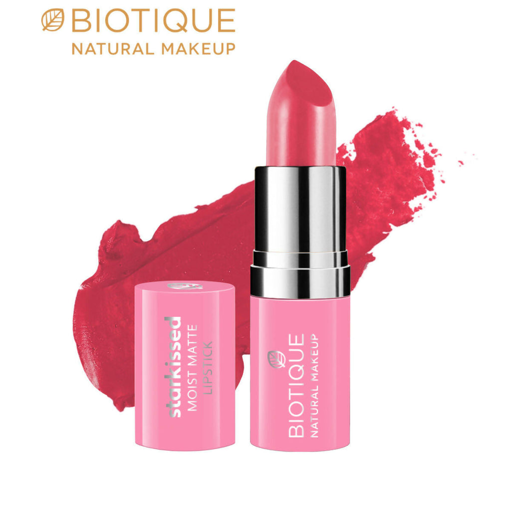 Biotique Starkissed Moist Matte Lipstick - Baewatch | Grocsy