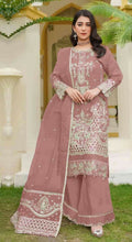 Anaita Brown Fox Georgette Stitched Suit with Embroidery Sequins | Grocsy