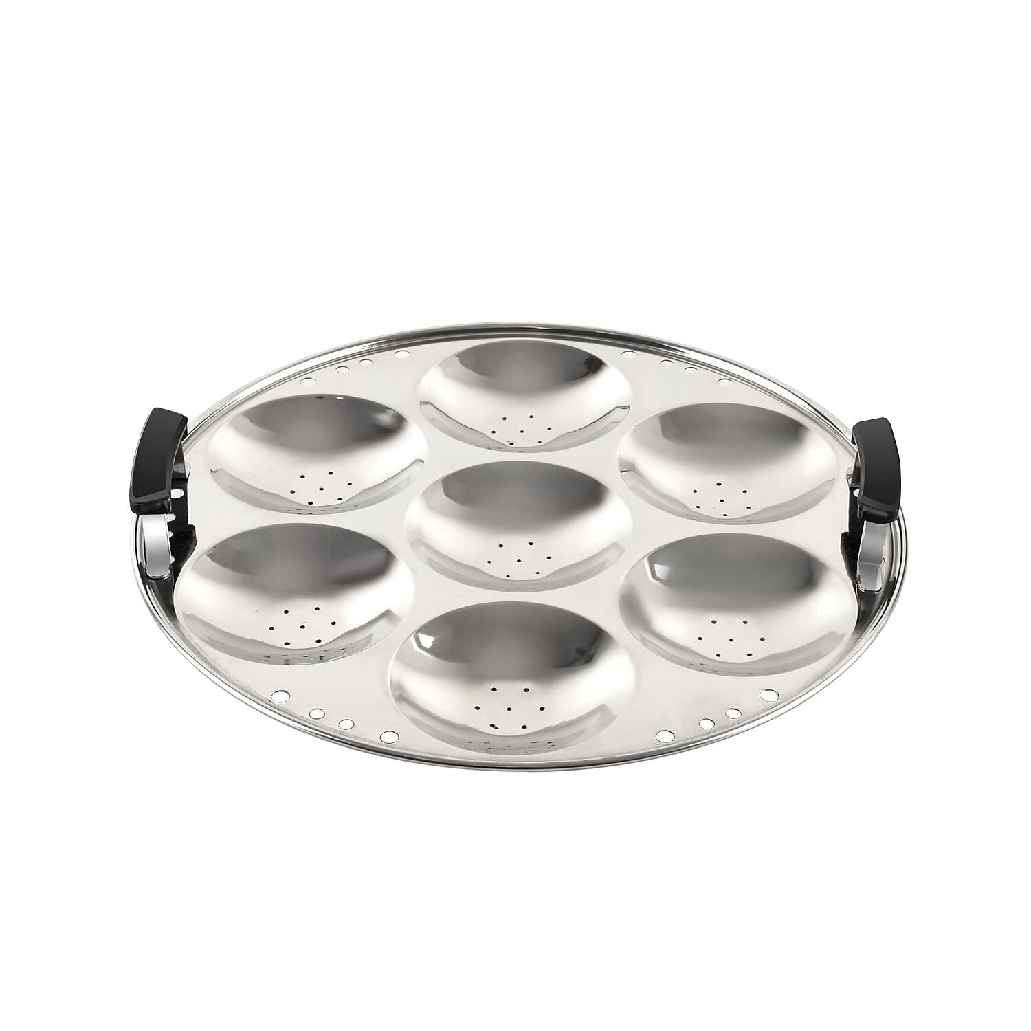Cello Stainless Steel Induction Base Idli Cooker (Idly Maker) And Multi Kadhai Set of 6 | Grocsy