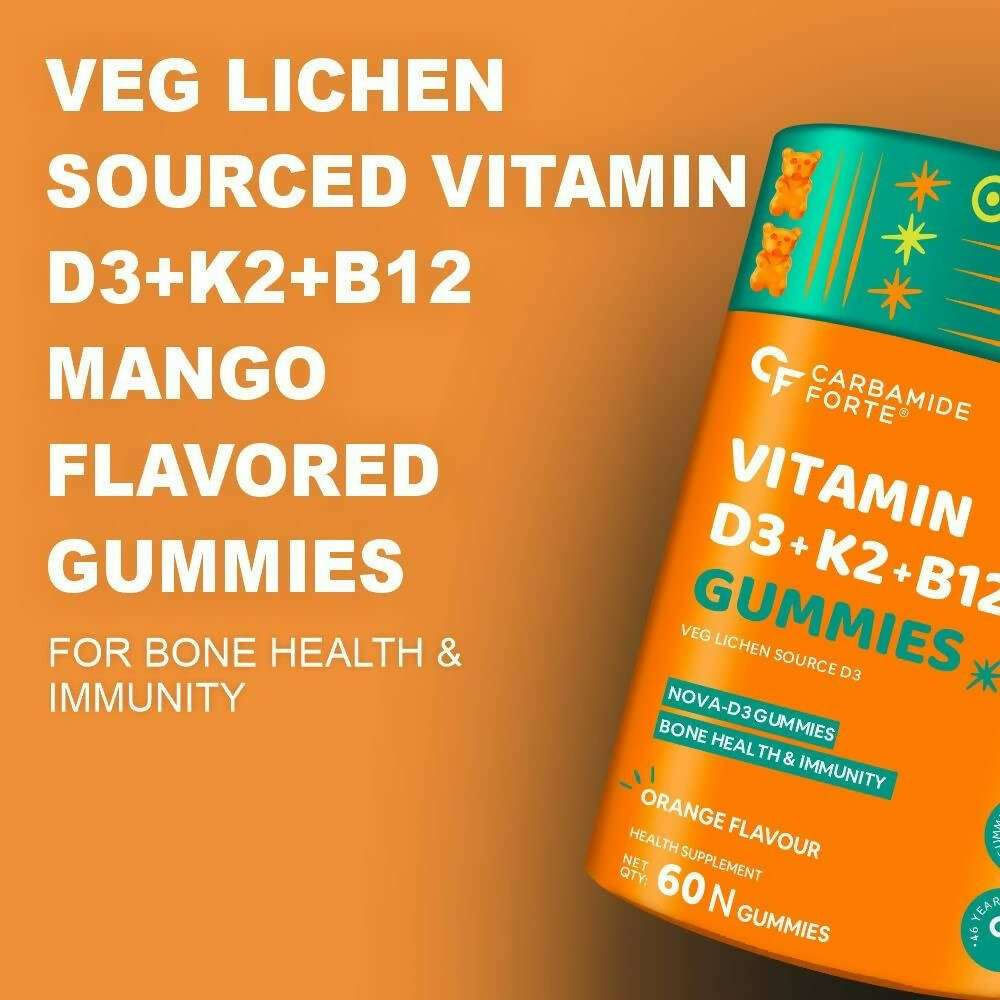 Carbamide Forte Vitamin D3 K2 B12 - Gummies | Grocsy