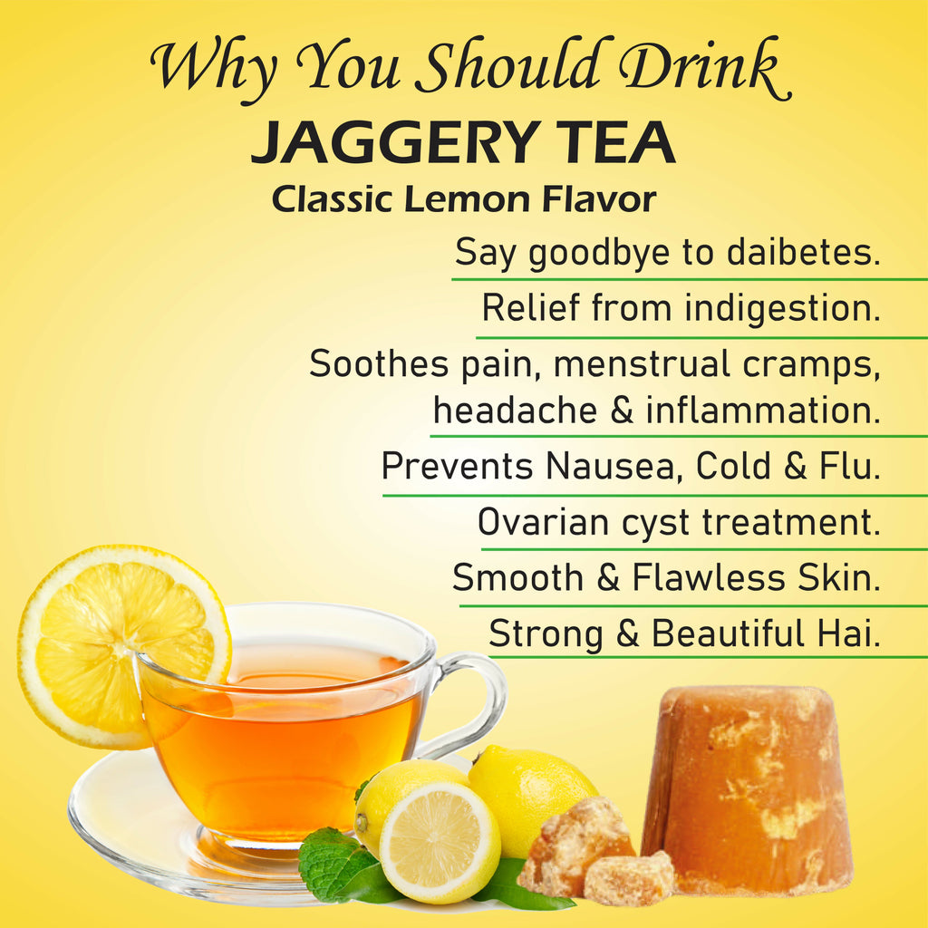 Naivedyam Classic Lemon Flavour Jaggery Tea | Grocsy