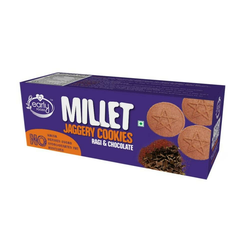 Early Foods Millet Ragi Choco Jaggery Cookies | Grocsy