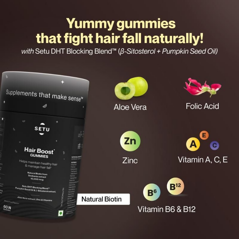 Setu Hair Boost Gummies | Grocsy