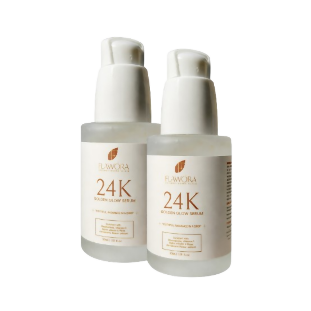 Flawora 24k Golden Glow Face Serum | Grocsy
