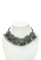 Mominos Fashion Johar Kamal Silver-Plated Brass Finish Lotus Design Choker For Women | Grocsy