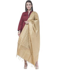 A R Silk Golden Color VNS Pastle Chanderi Cotton Dupattas and Chunnis | Grocsy
