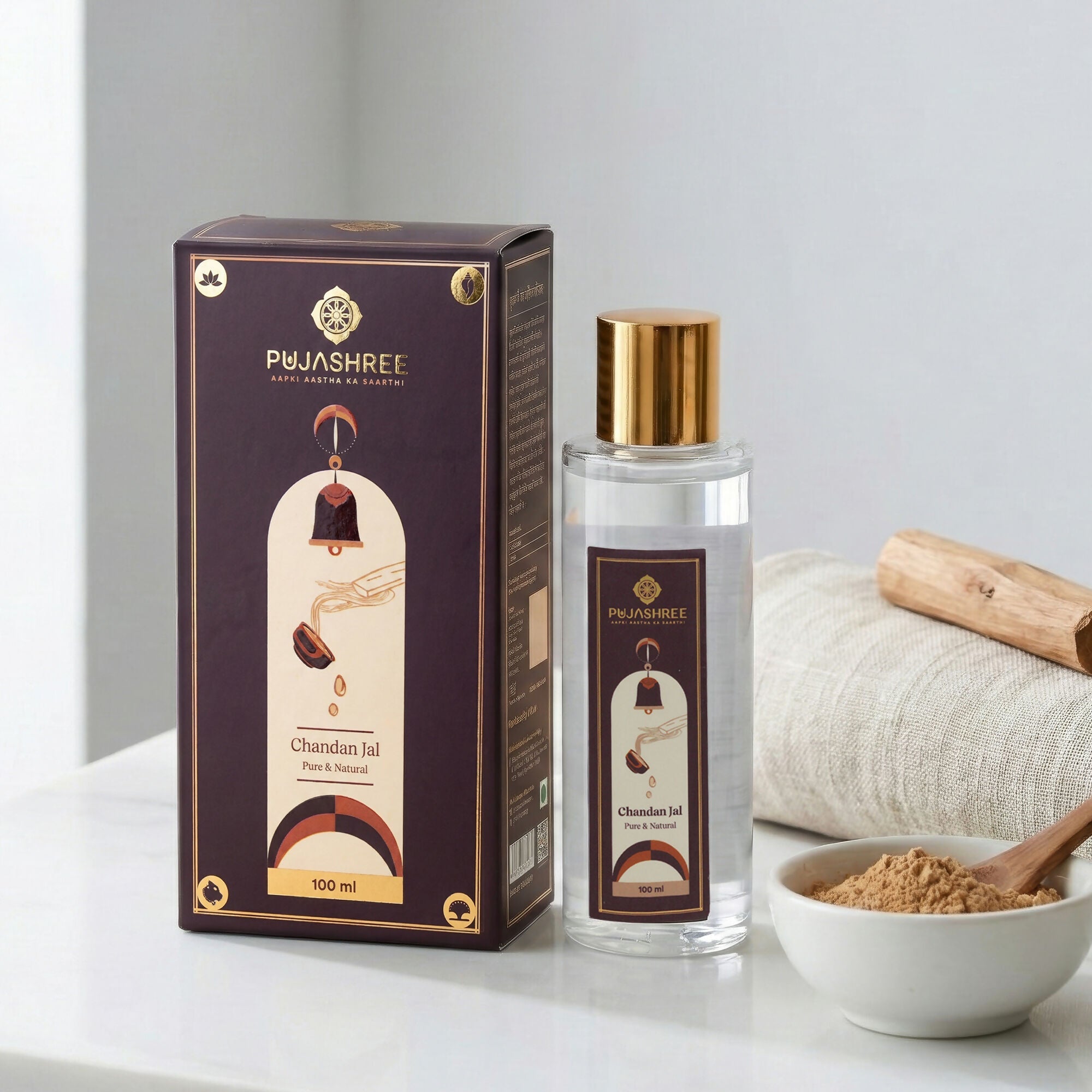 Pujashree Chandan Jal Natural Sandalwood Water Face Toner | Grocsy