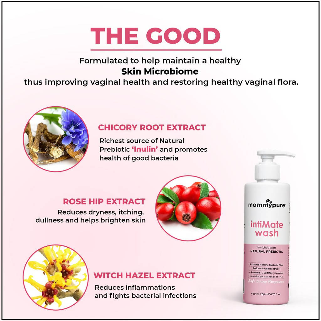 Mommypure Intimate Wash With Natural Prebiotic | Grocsy