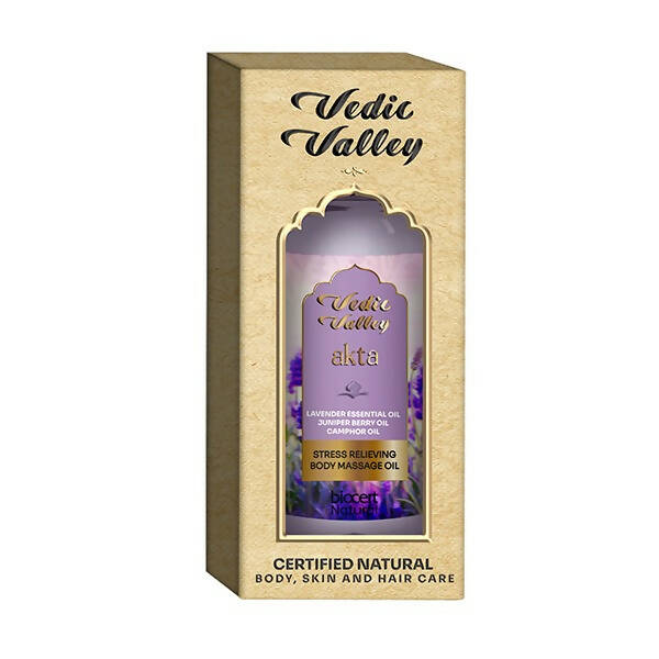 Vedic Valley Stress Relieving Lavender Body Massage Oil | Grocsy
