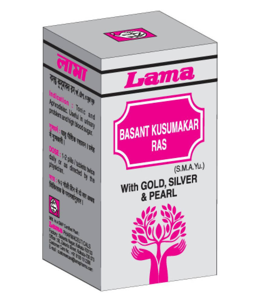 Lama Basantkusumakar Ras Tablets (Swarna Yukt) | Grocsy