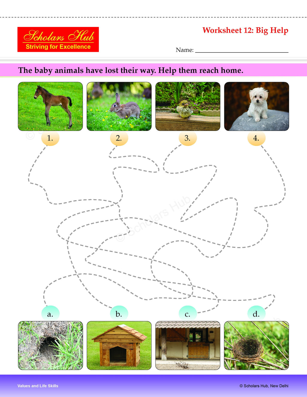 Step By Step Skills-Values And Life Skills Colorful Tearable Worksheets | Grocsy