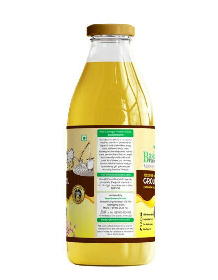 BasicBrowns Bull Driven Groundnut Oil | Grocsy