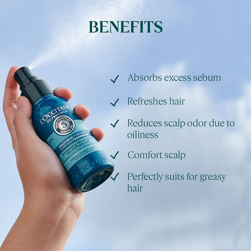 L'Occitane Five Herbs Pure Freshness Dry Shampoo | Grocsy