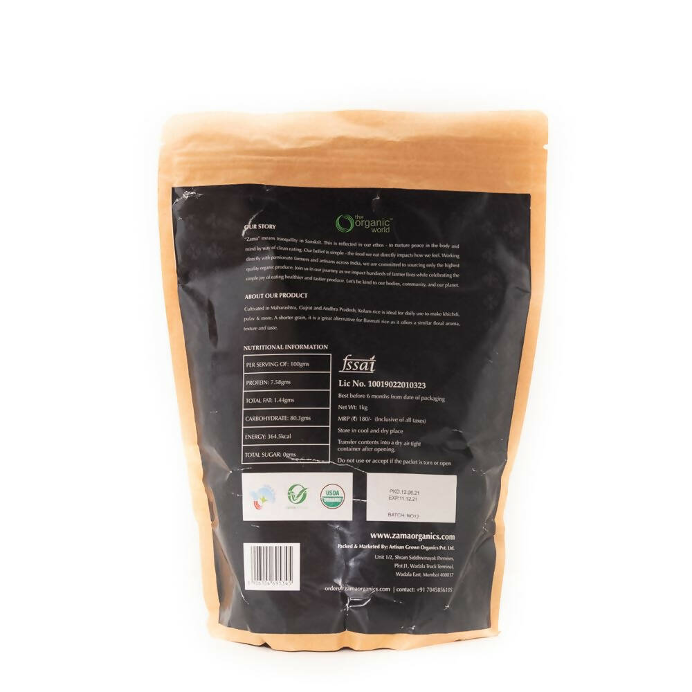 Zama Organics Kolam Rice | Grocsy