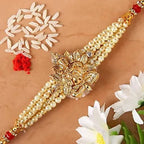 Ganesha Blessings Rakhi & Soan Papdi | Grocsy