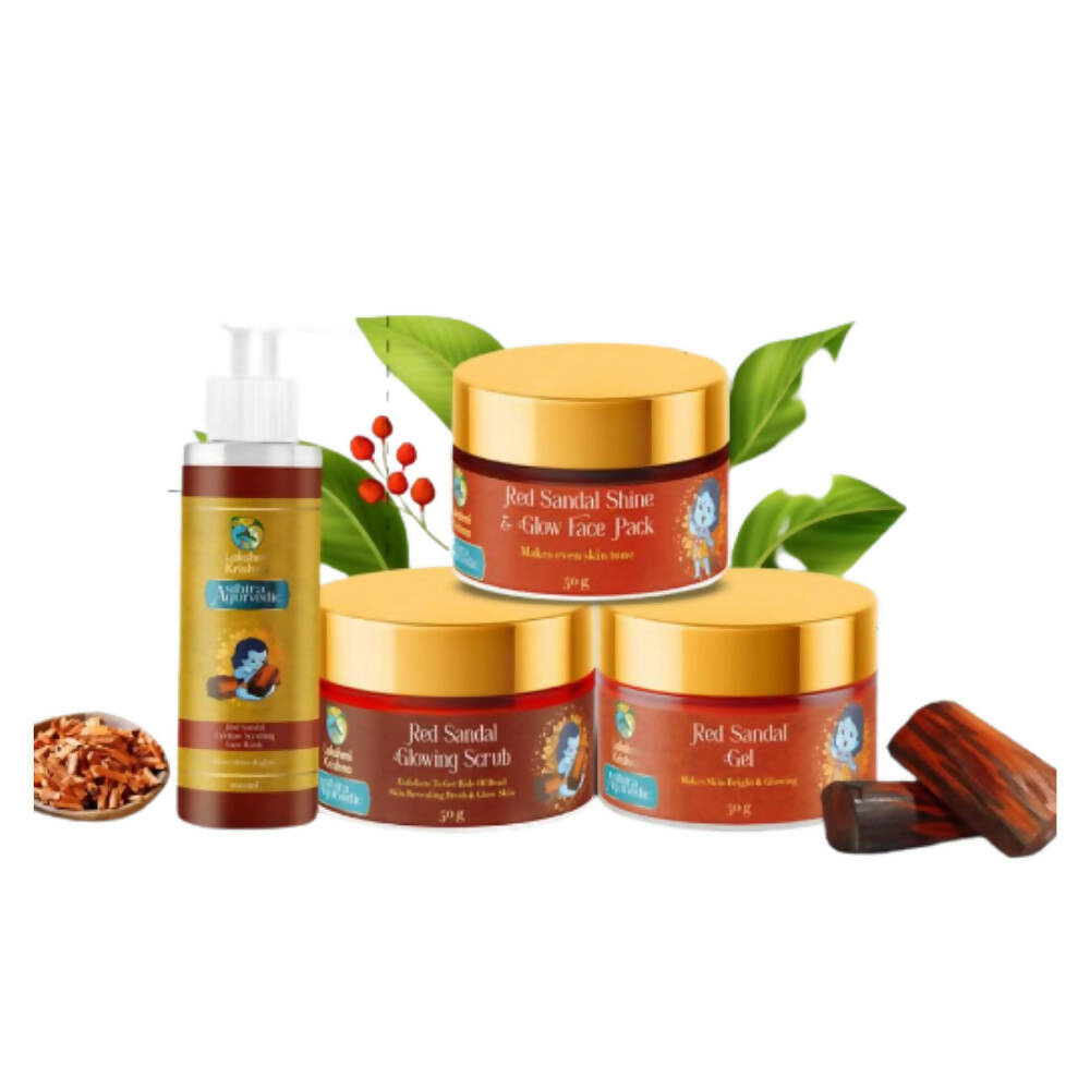 Lakshmi Krishna Red Sandal Glow & Whitening Kit | Grocsy