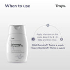 Traya Ketoconazole Shampoo BP 2% with Ichthammol & Aloe Vera | Grocsy