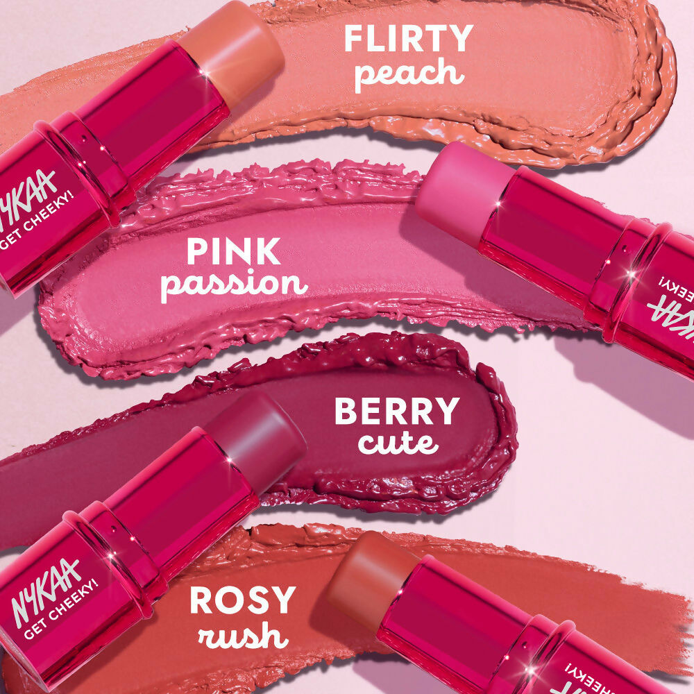 Nykaa Cosmetics Get Cheeky Blush Stick - Rosy Rush | Grocsy