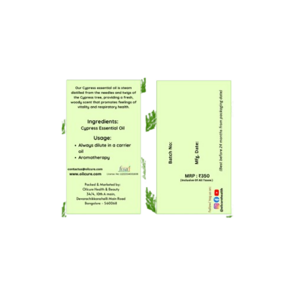 Oilcure Cypress Essential Oil | Grocsy