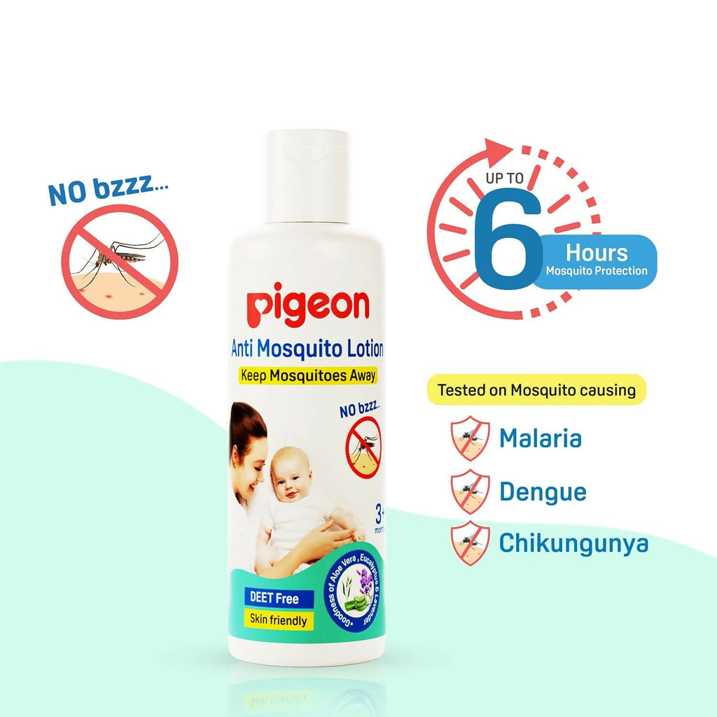 Pigeon Natural Anti Mosquito Body Lotion for Babies, Keep Mosquitoes Away | Grocsy