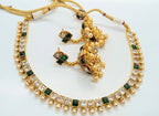White & Green Necklace Set | Grocsy